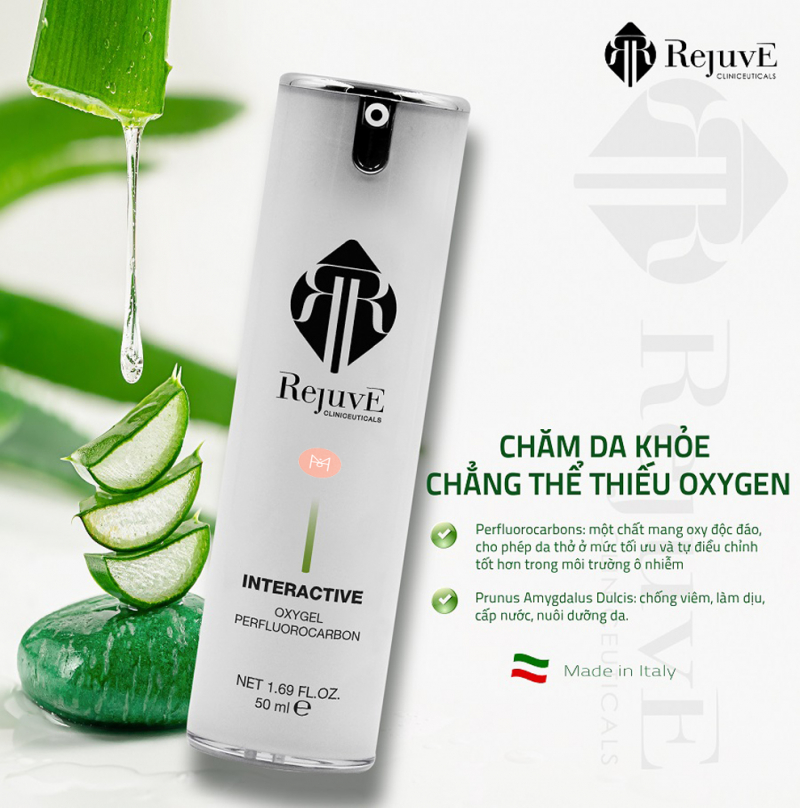 Rejuve Interactive Oxygel Perfluorocarbon – Gel cung cấp oxy và tái tạo da thần kỳ  